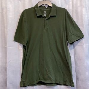 EUC George short sleeve olive green polo